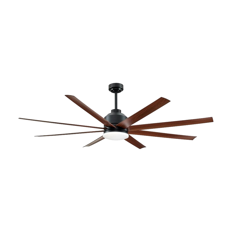 Tradičný stropný ventilátor s čiernym a tmavým drevom Tradičný stropný ventilátor s čiernym a tmavým drevom