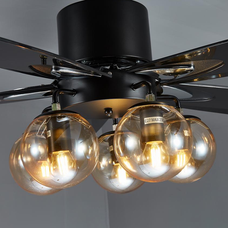 Veľký stropný ventilátor s ABS lopatkami so svetlom Veľký stropný ventilátor s ABS lopatkami so svetlom