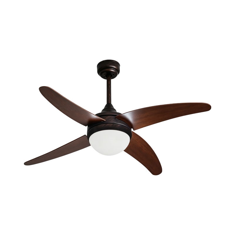 Preglejkový stropný ventilátor so svetlom Preglejkový stropný ventilátor so svetlom