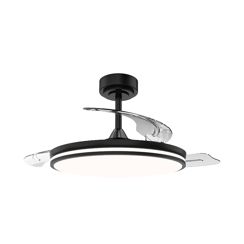 Tichý výsuvný stropný ventilátor s neviditeľnými lopatkami Tichý výsuvný stropný ventilátor s neviditeľnými lopatkami