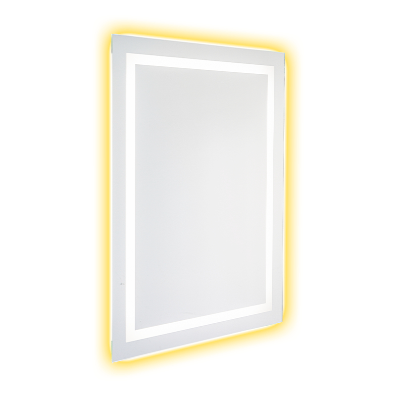 Hliníkový rám LED Smart Dimming Odhmlievanie Podsvietené kúpeľňové zrkadlo Hliníkový rám LED Smart Dimming Odhmlievanie Podsvietené kúpeľňové zrkadlo