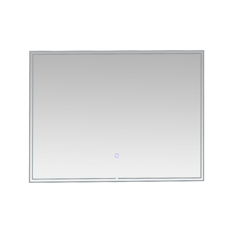 Hliníkový rám LED Smart Dimming Odhmlievanie Podsvietené kúpeľňové zrkadlo Hliníkový rám LED Smart Dimming Odhmlievanie Podsvietené kúpeľňové zrkadlo