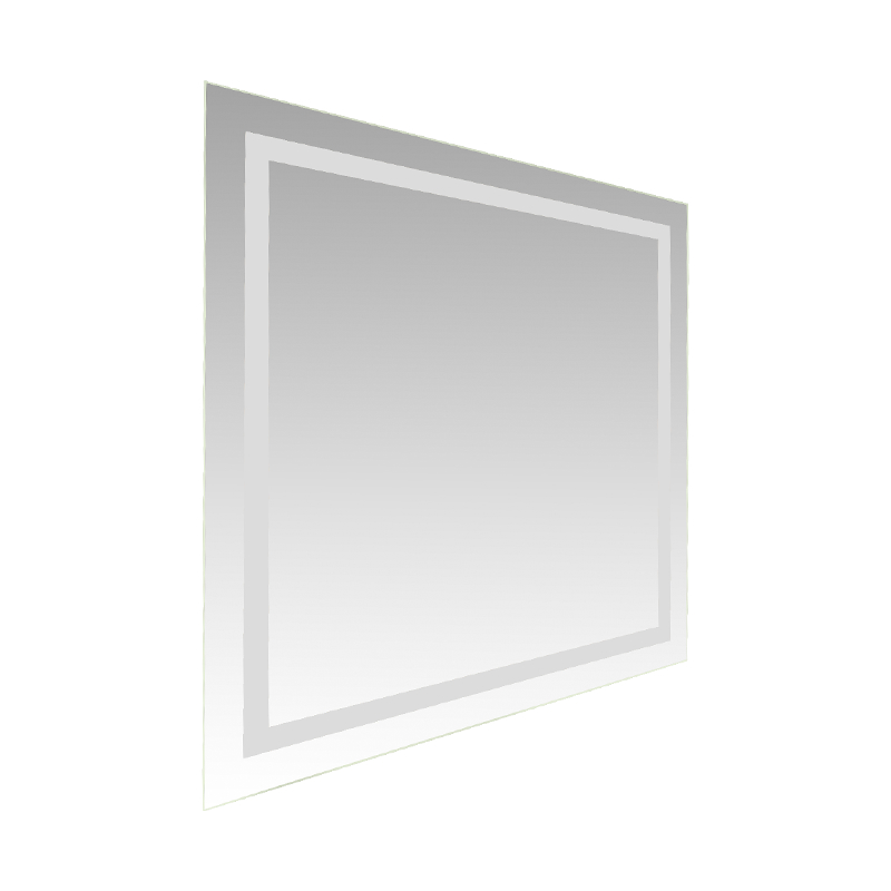 Hliníkový rám LED Smart Dimming Odhmlievanie Podsvietené kúpeľňové zrkadlo Hliníkový rám LED Smart Dimming Odhmlievanie Podsvietené kúpeľňové zrkadlo